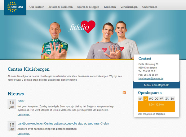 homepage Centea Kluisbergen
